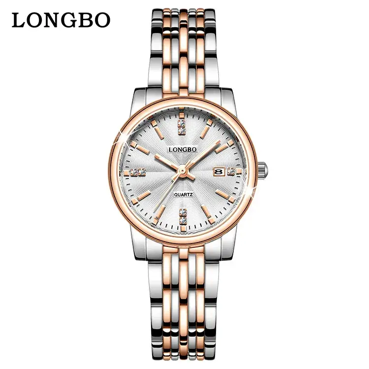 Longbo Gold Quartz Couple Watch with Calendar & Waterproof - Image 16