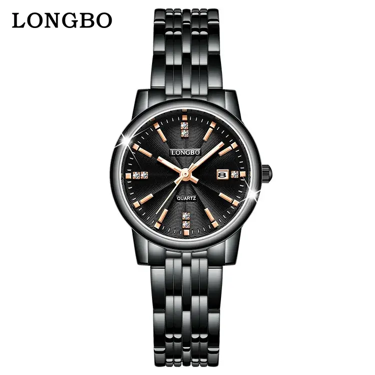Longbo Gold Quartz Couple Watch with Calendar & Waterproof - Image 9