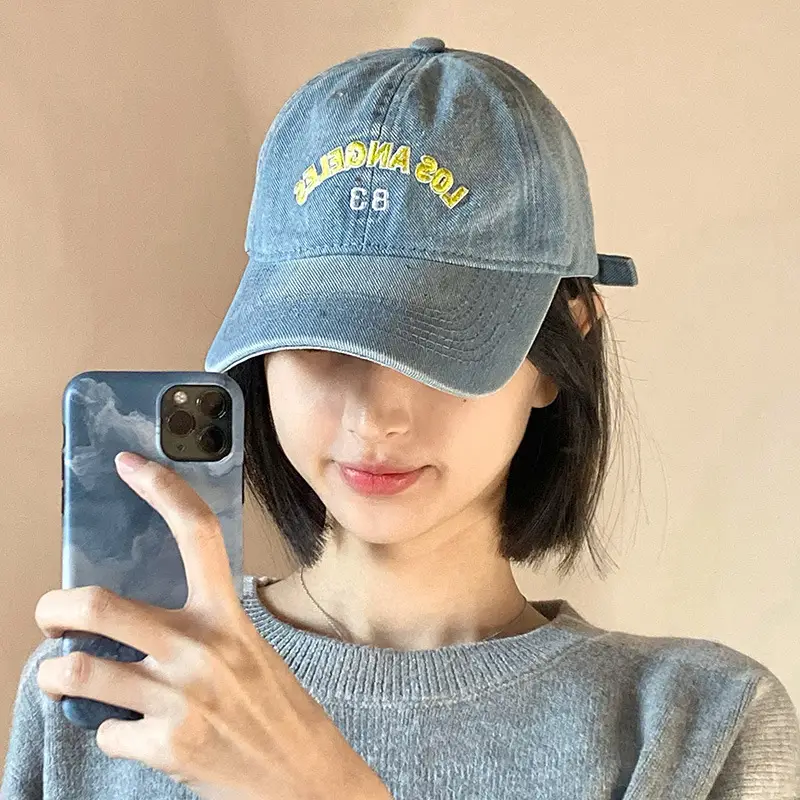 Denim Vintage US Navy Baseball Cap 83 - Image 4
