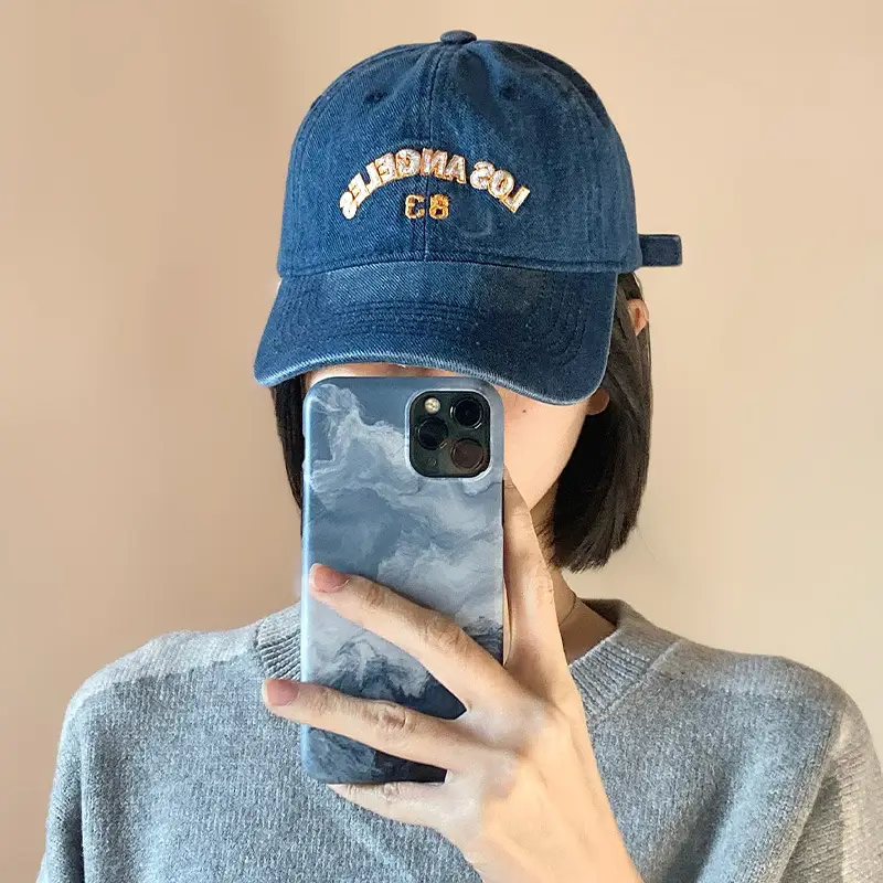 Denim Vintage US Navy Baseball Cap 83 - Image 7