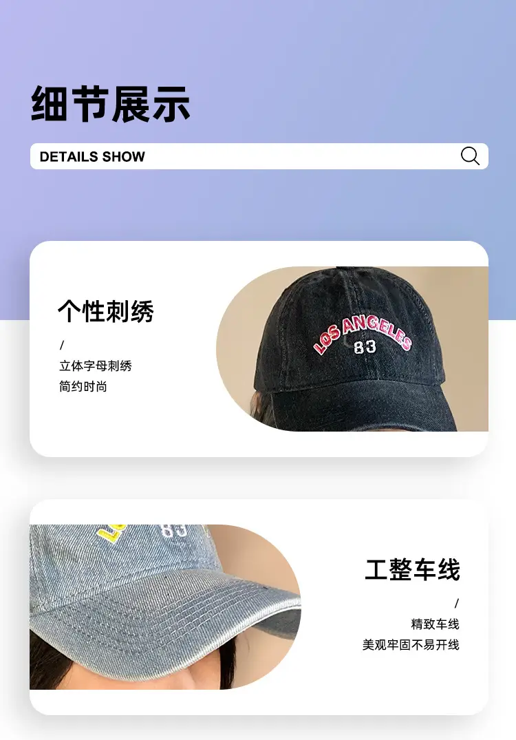 Denim Vintage US Navy Baseball Cap 83 — feature 8
