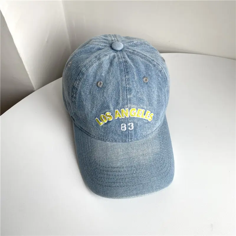 Denim Vintage US Navy Baseball Cap 83 - Image 3