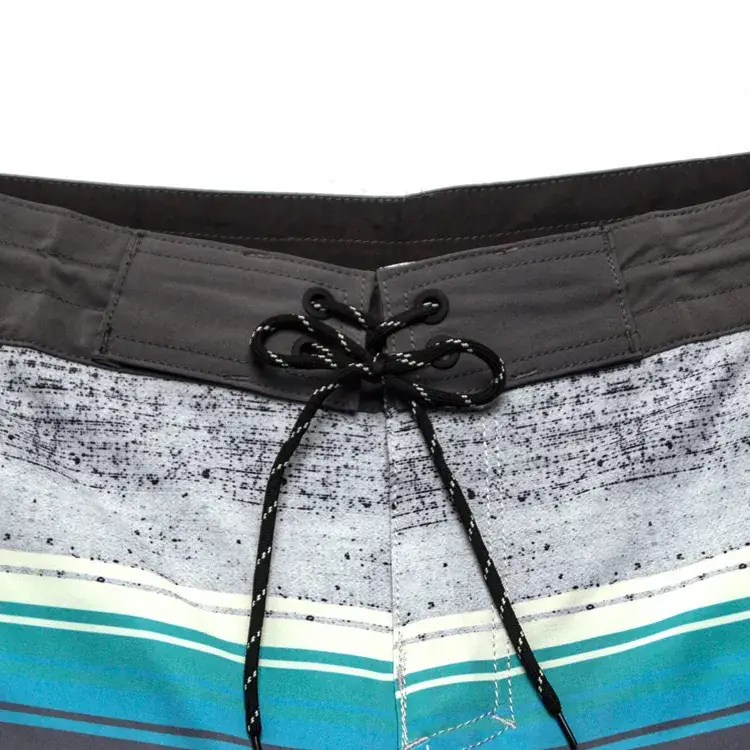 Men Blue Gradient Swim Shorts Plus Size Stretchable - Image 13