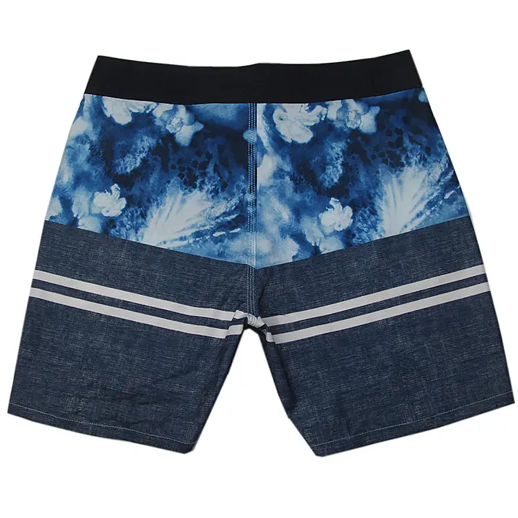Men Blue Gradient Swim Shorts Plus Size Stretchable — feature 17