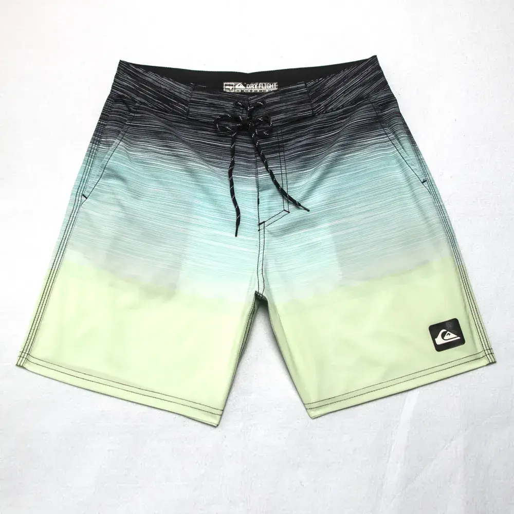 Men Blue Gradient Swim Shorts Plus Size Stretchable - Image 2