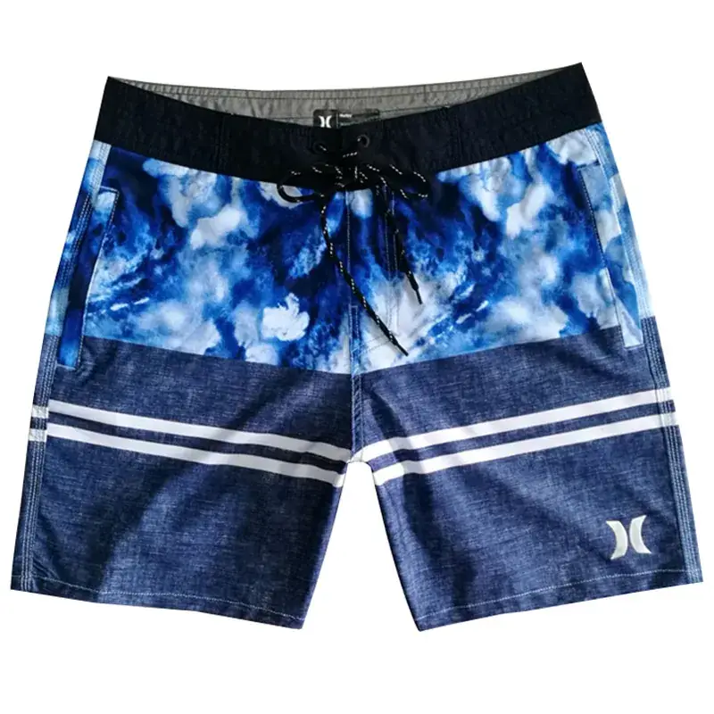 Men Blue Gradient Swim Shorts Plus Size Stretchable - Image 5