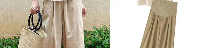 Maternity 2023 Floral Lace Top + Harem Pants Set — feature 13