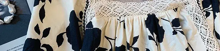 Maternity 2023 Floral Lace Top + Harem Pants Set — feature 83