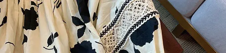 Maternity 2023 Floral Lace Top + Harem Pants Set — feature 87