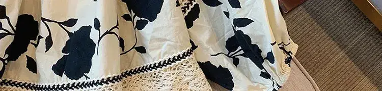 Maternity 2023 Floral Lace Top + Harem Pants Set — feature 88