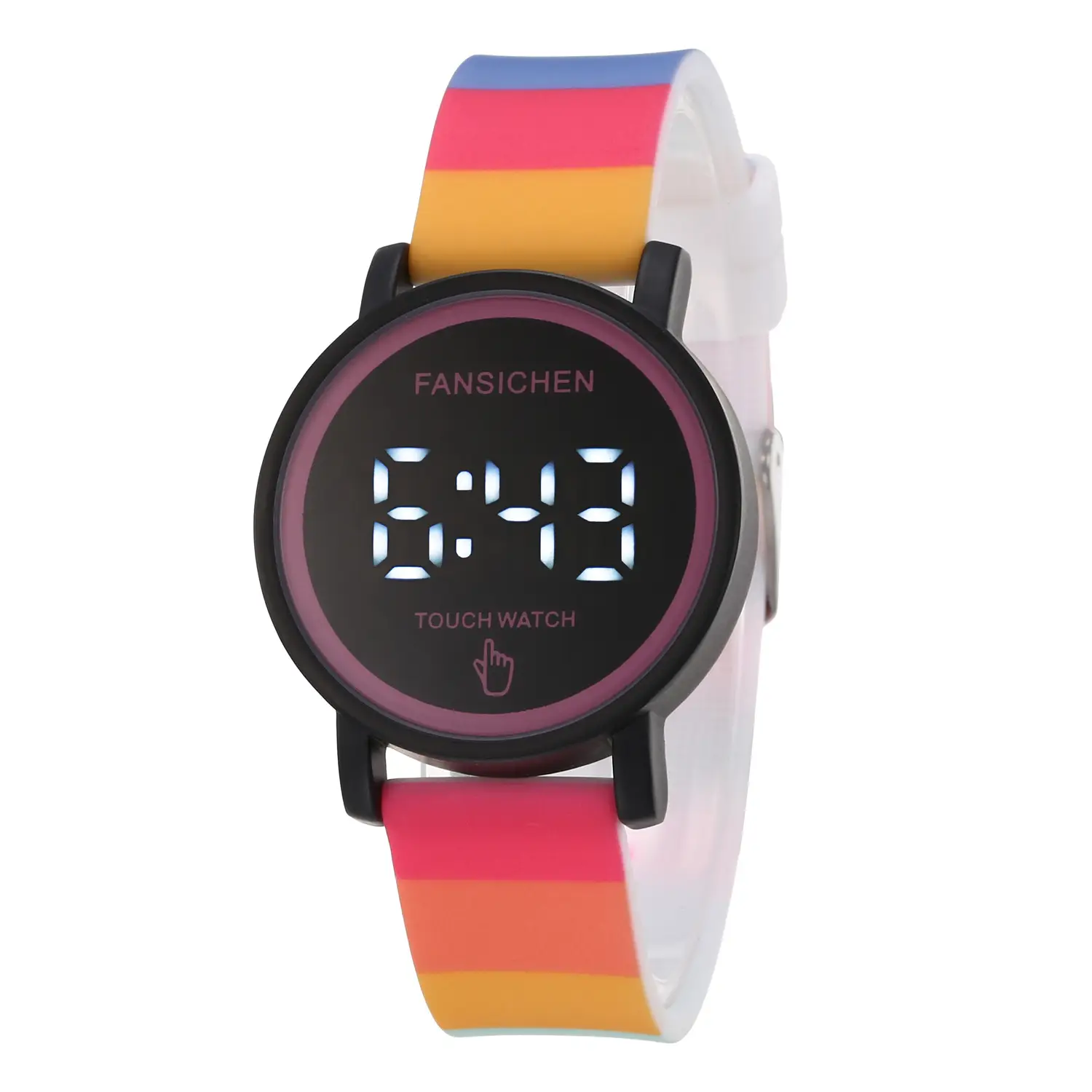 Touch Watch for Kids with Rainbow Strap & Waterproof Design - Image 7