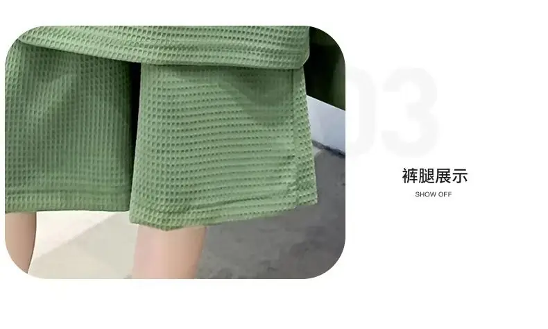 Men's Light Blue Zhongda Shorts Set with Graphic Tee — feature 6