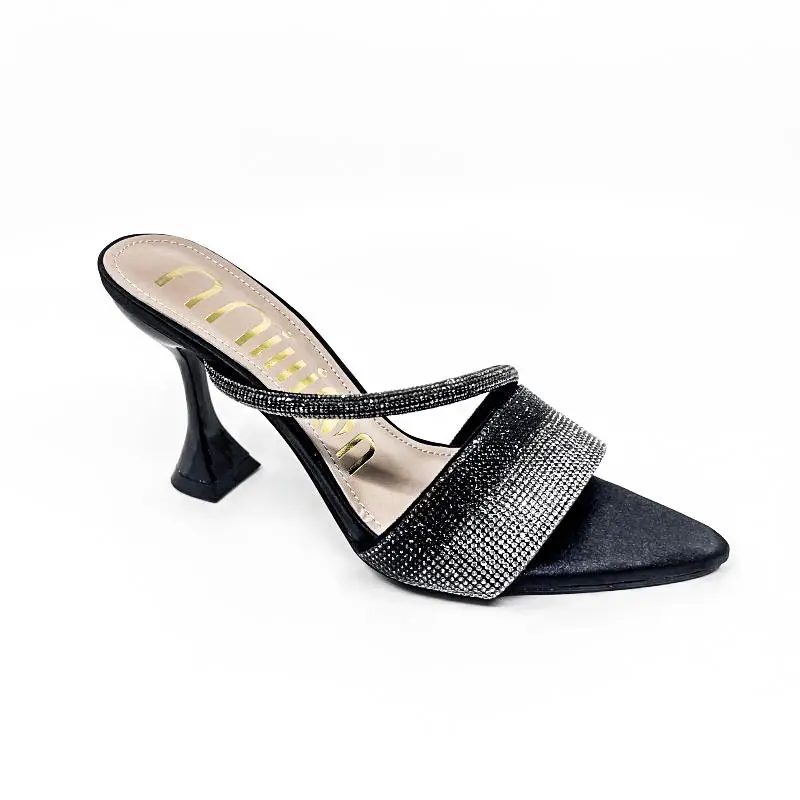 African High-Heeled Sandals for Women, Pointed Toe with Sparkling Rhinestones, Summer Style, Fashionable, Cross-Border, High-End Heels Slipper — feature 21