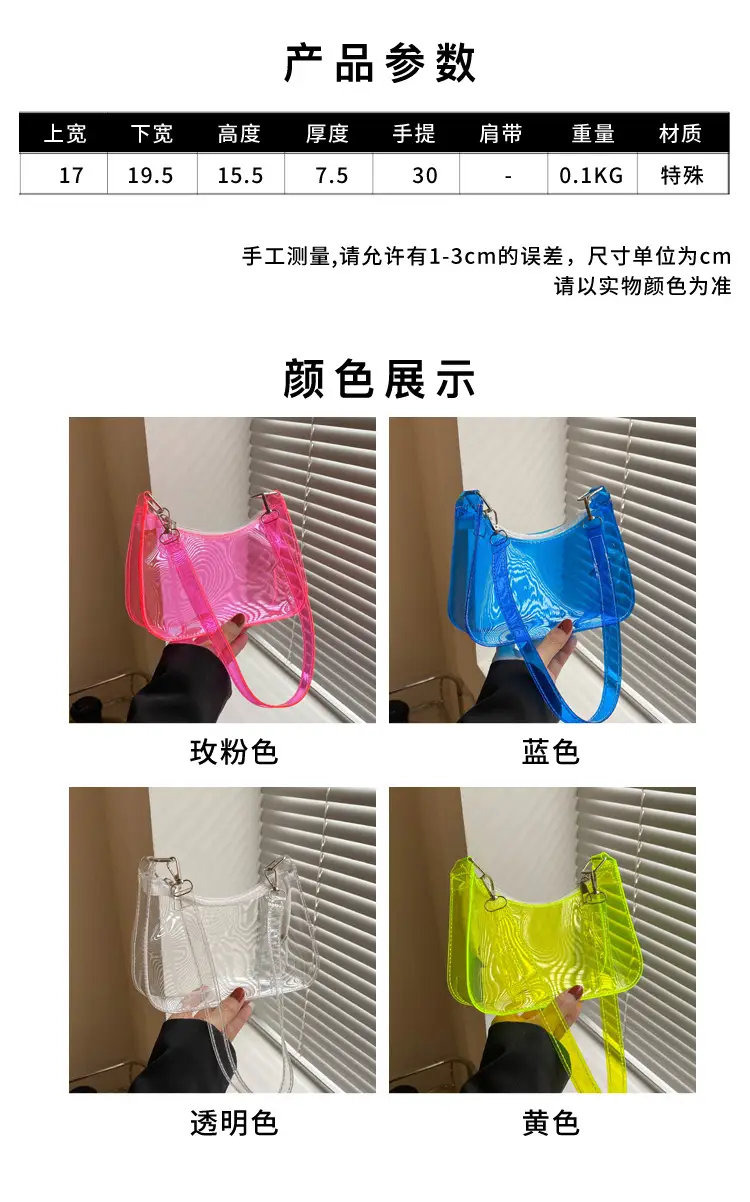 Transparent Jelly Women's Shoulder Bag 2024 — feature 1