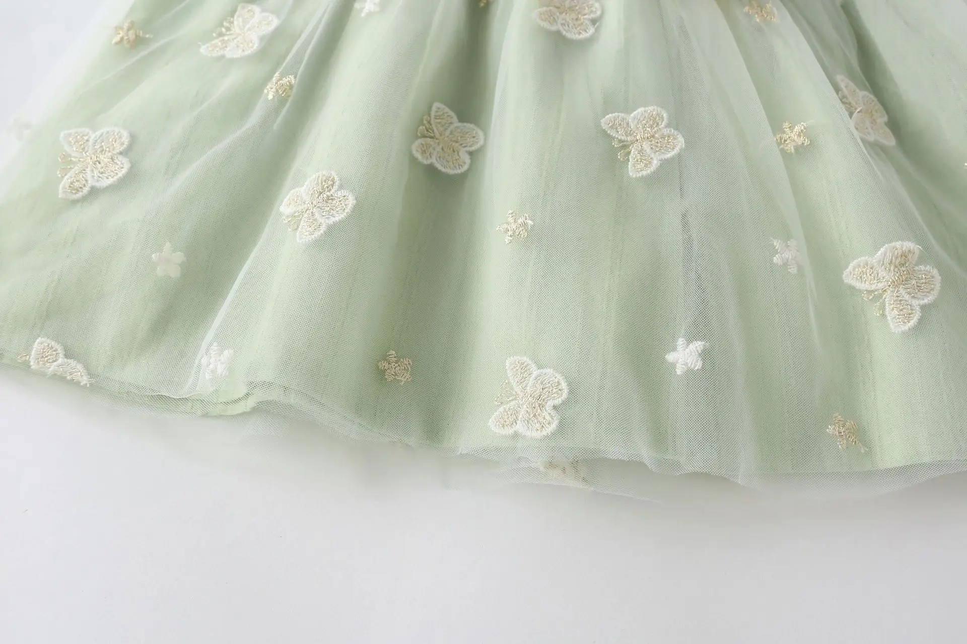 Pink Chrysanthemum Baby Dress with Bow & Shoes — feature 5