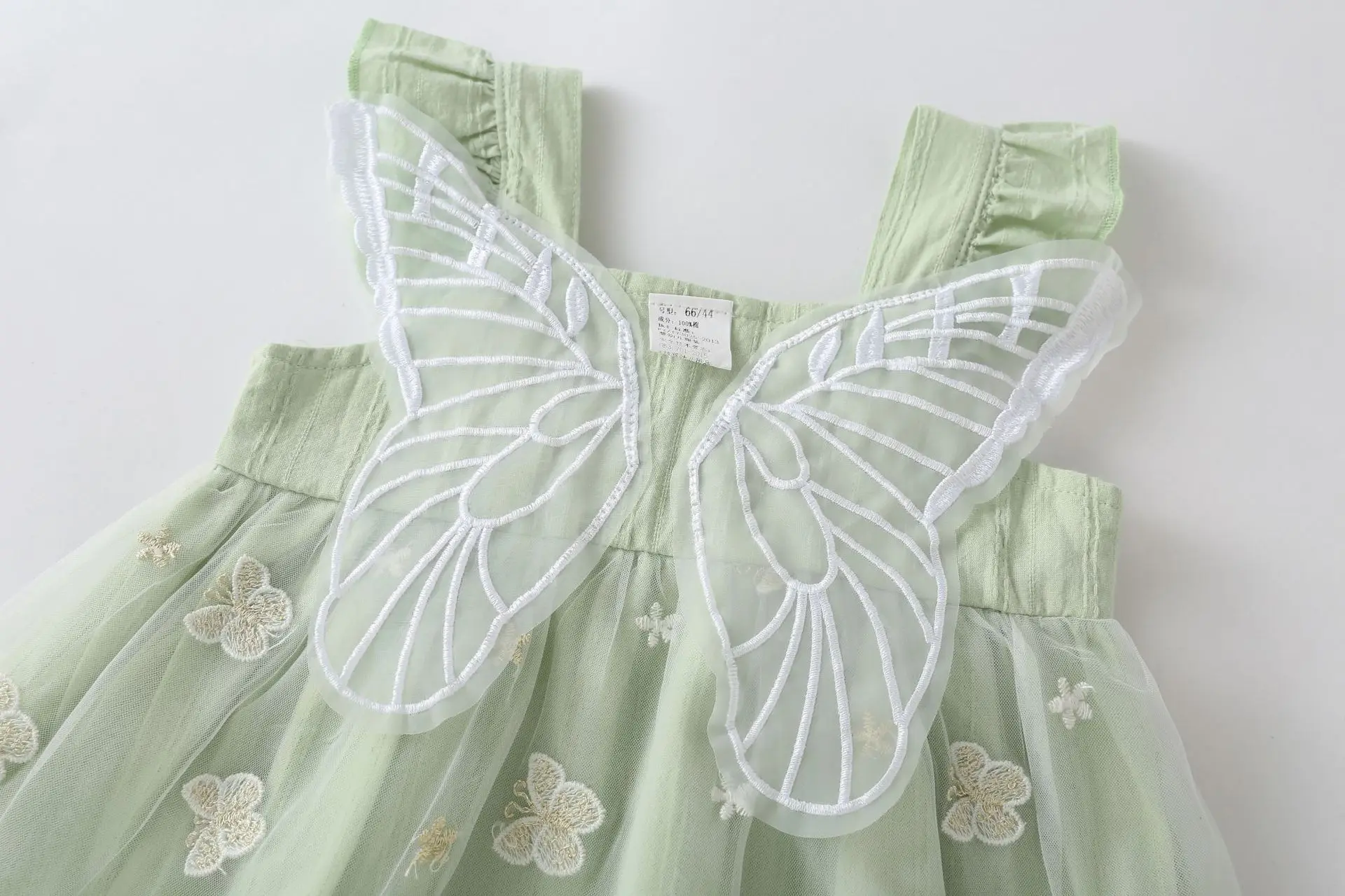 Pink Chrysanthemum Baby Dress with Bow & Shoes — feature 8