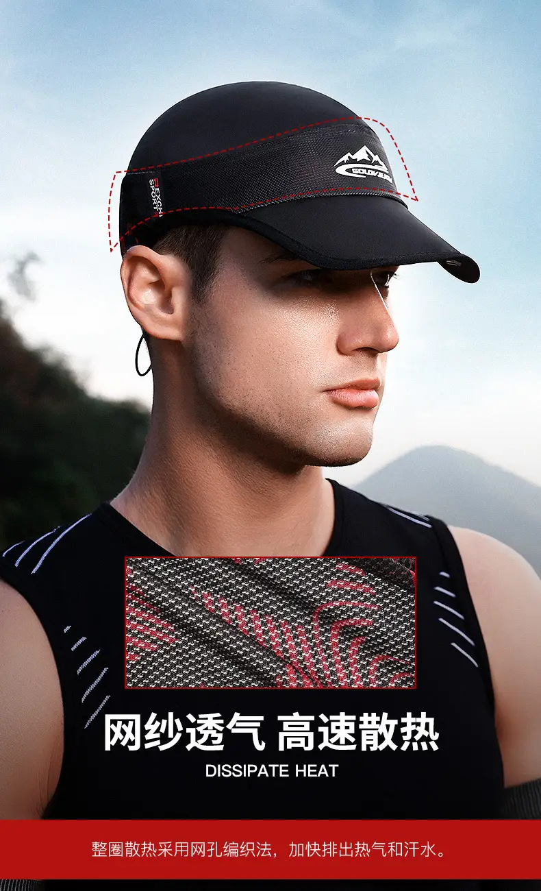 Lightweight Baseball Cap for Men Women Black Red β feature 11