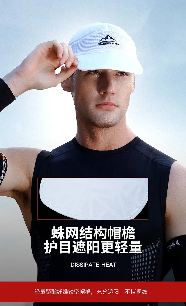 Lightweight Baseball Cap for Men Women Black Red β feature 8