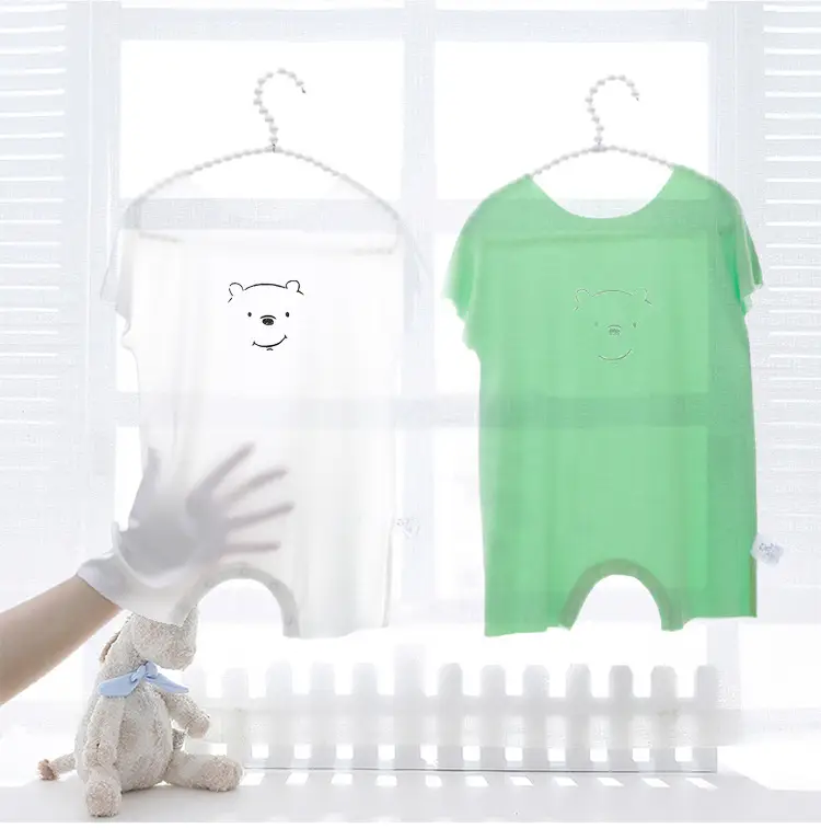 Baby Modal Short Sleeve Cartoon Suit Grey Newborn — feature 2