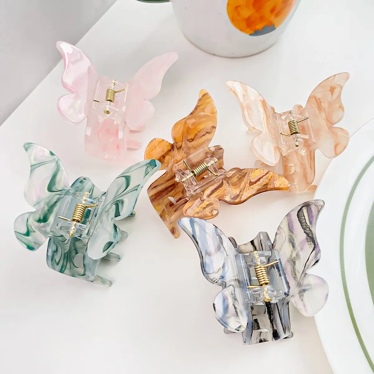 Pink Butterfly Hair Clip for Girls - Image 13