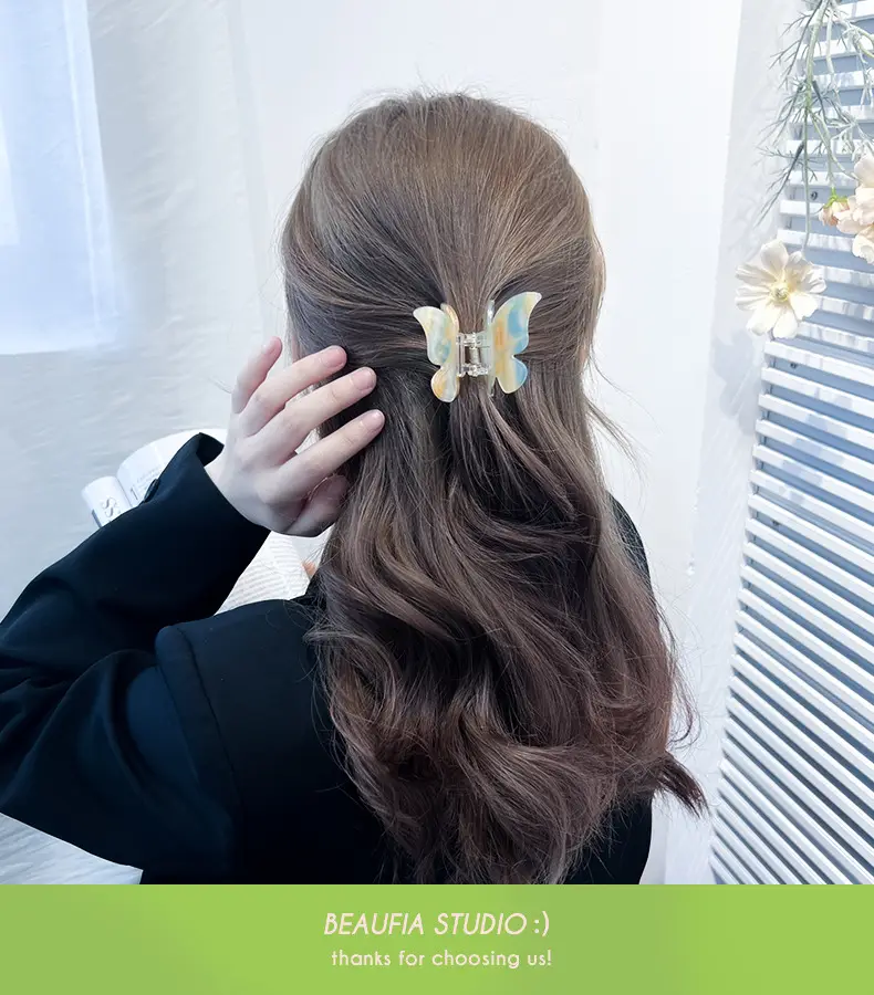 Pink Butterfly Hair Clip for Girls — feature 11