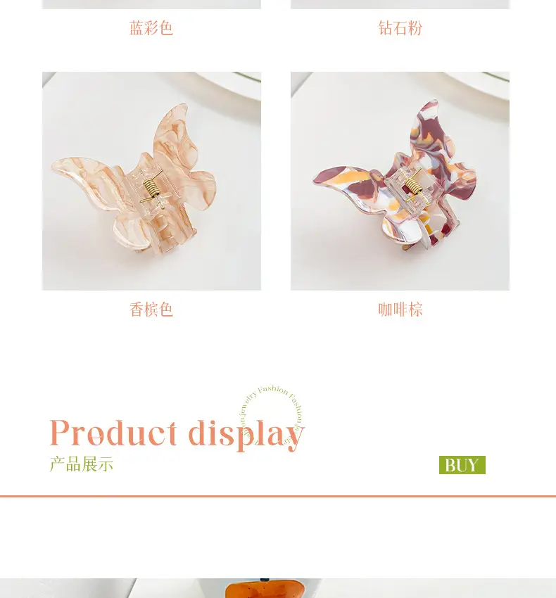 Pink Butterfly Hair Clip for Girls — feature 5
