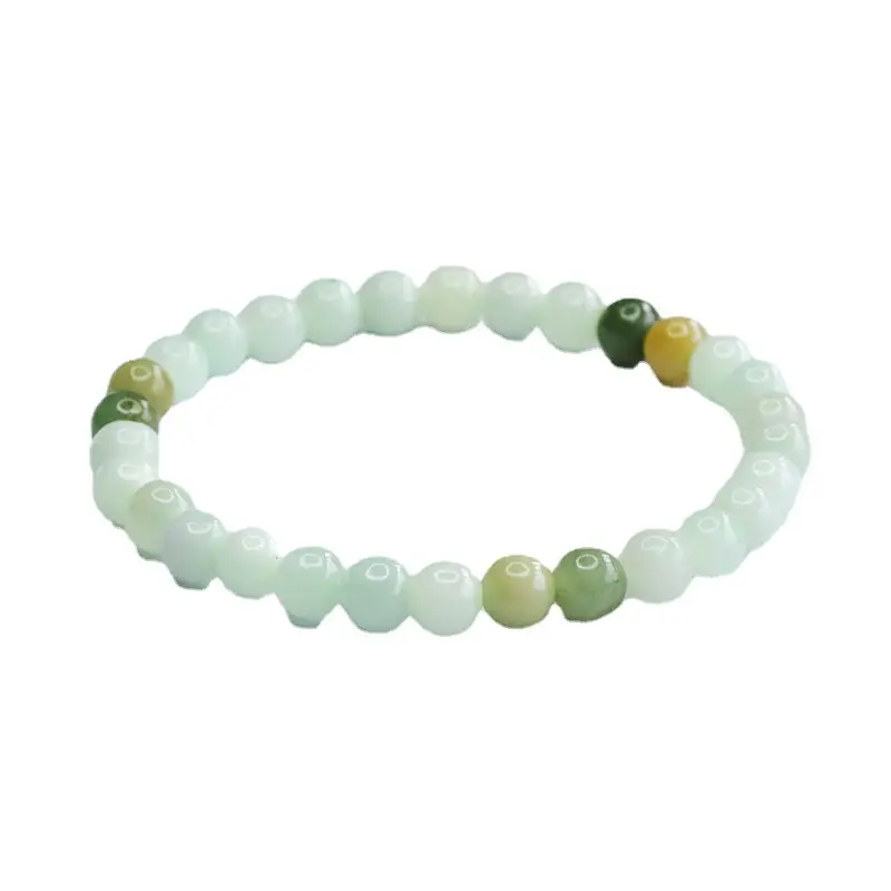 Guan Yu Jade Bracelet with Multi-Gemstone Beads - Image 5
