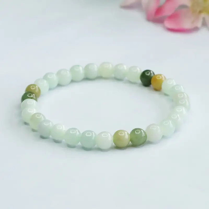 Guan Yu Jade Bracelet with Multi-Gemstone Beads — feature 6
