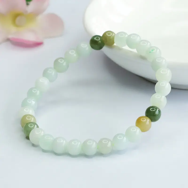 Guan Yu Jade Bracelet with Multi-Gemstone Beads — feature 7