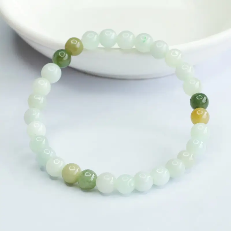 Guan Yu Jade Bracelet with Multi-Gemstone Beads — feature 8