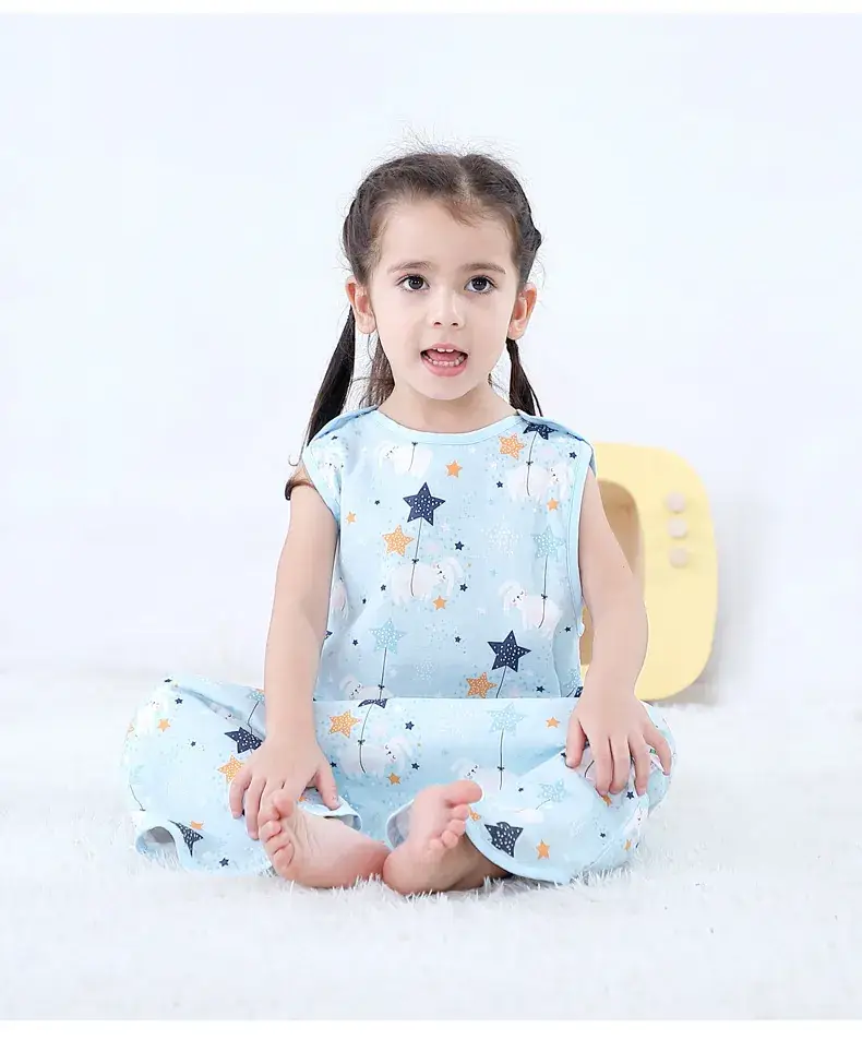 Baby Sleeping Bag Spring Autumn Summer Thin Gauze Anti-Jumping — feature 12