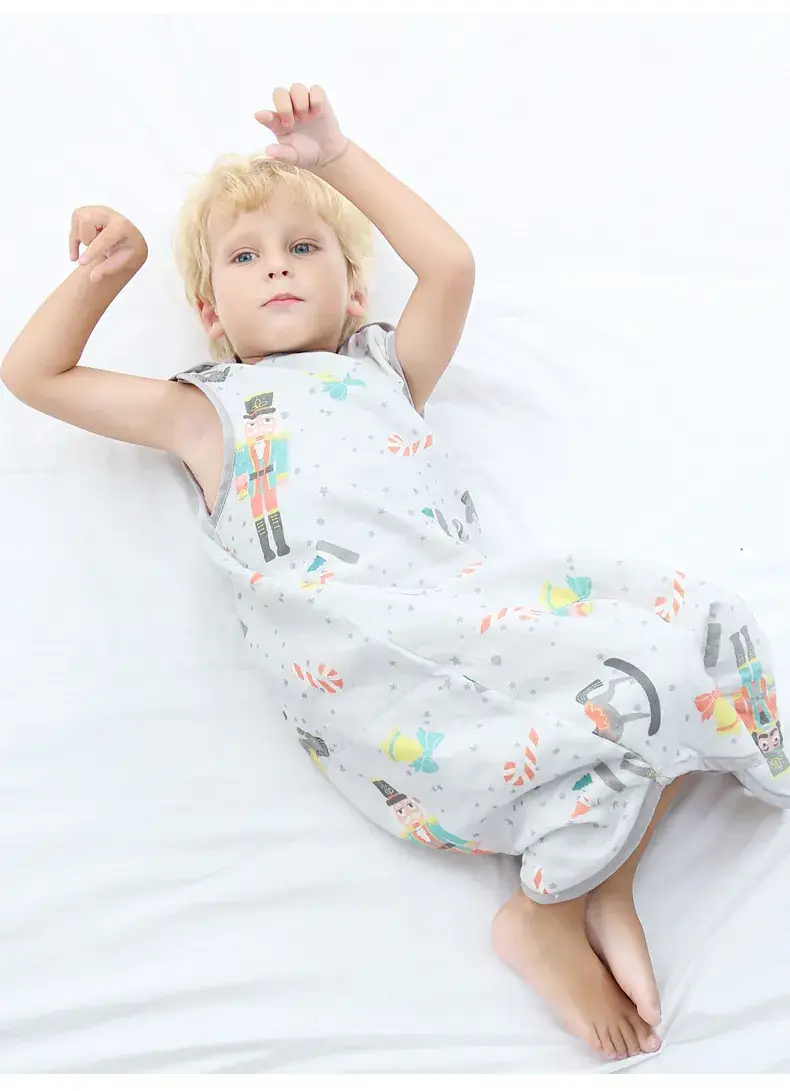 Baby Sleeping Bag Spring Autumn Summer Thin Gauze Anti-Jumping — feature 13