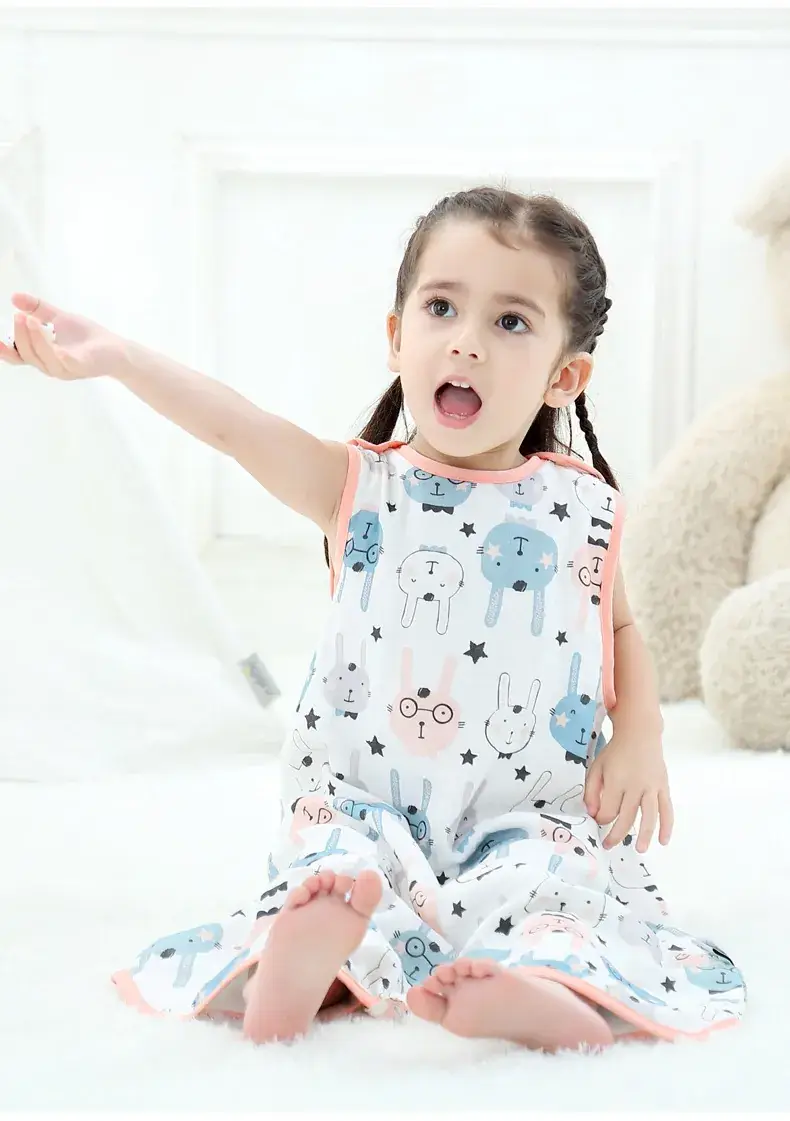 Baby Sleeping Bag Spring Autumn Summer Thin Gauze Anti-Jumping — feature 14