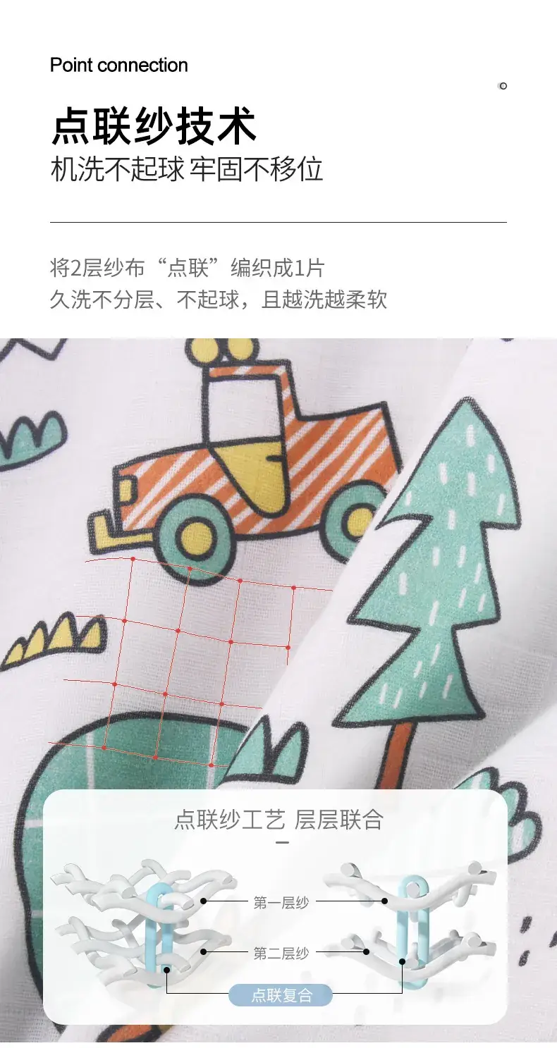 Baby Sleeping Bag Spring Autumn Summer Thin Gauze Anti-Jumping — feature 4