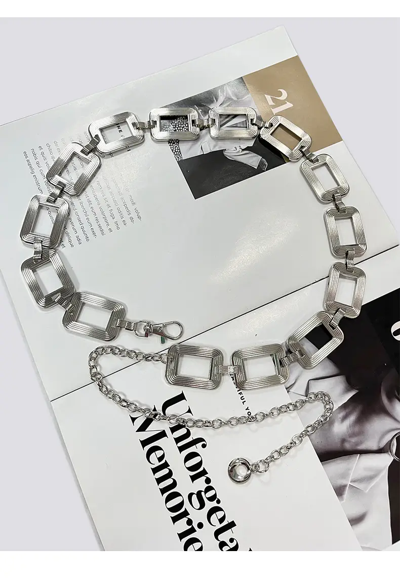 Gold Square Chain Bracelet for Women — feature 15