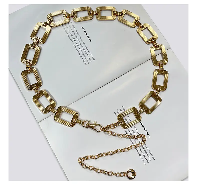 Gold Square Chain Bracelet for Women — feature 5