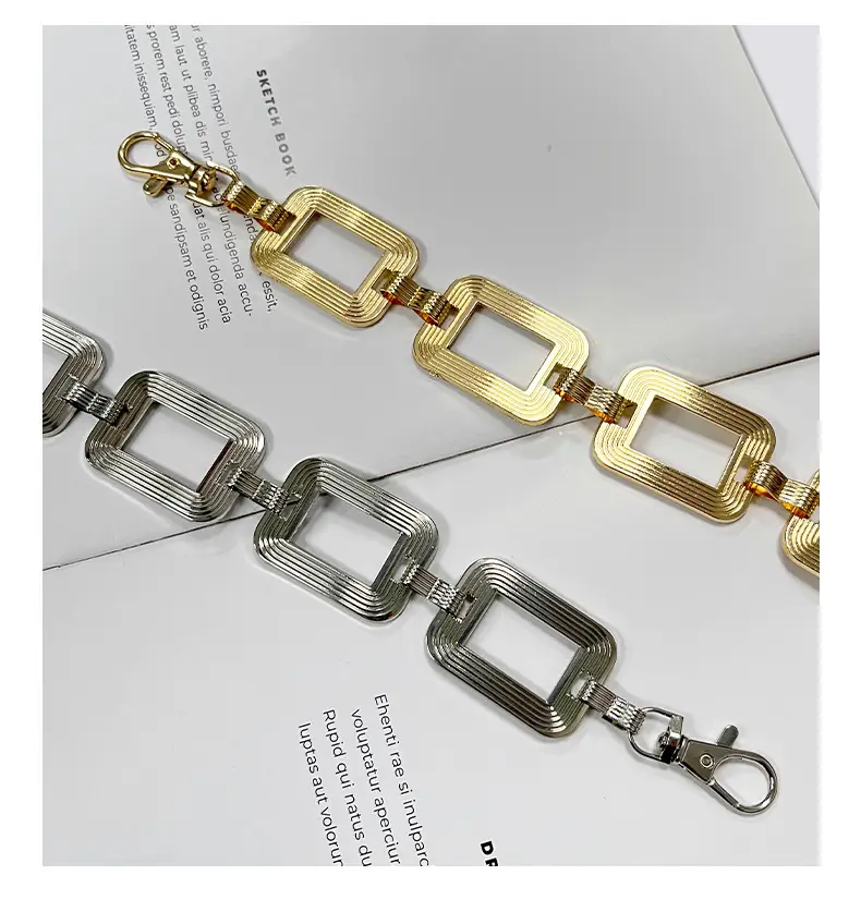Gold Square Chain Bracelet for Women — feature 9