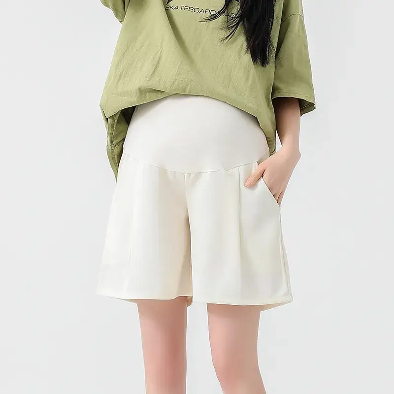Maternity Shorts with Belly Support Belt & Leggings Set - Image 3