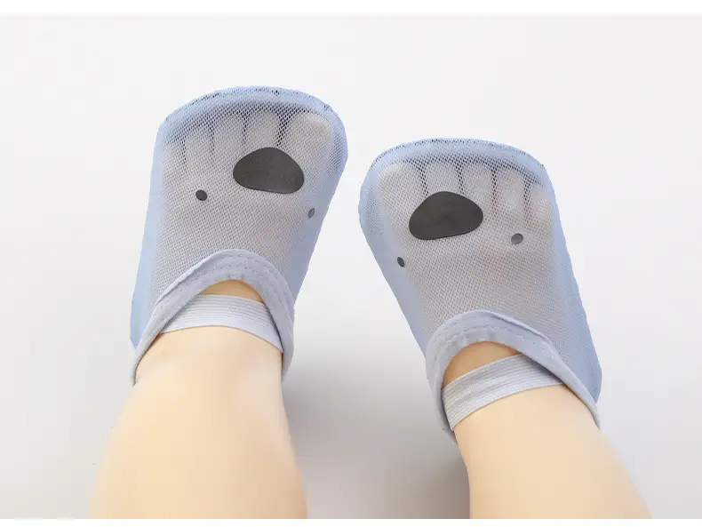 Baby Cat Face Slip-On Shoes Mint Green β feature 13