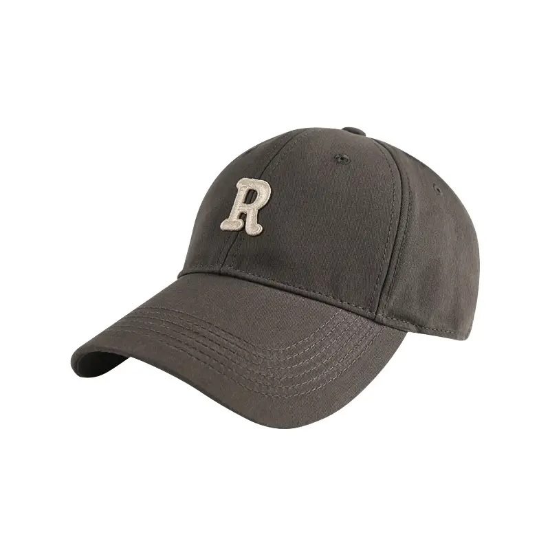 Maroon Baseball Cap with R Logo for Men & Women