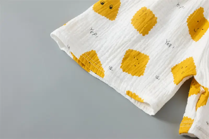Children Printed Cotton Linen Shorts Suit Summer Baby — feature 4