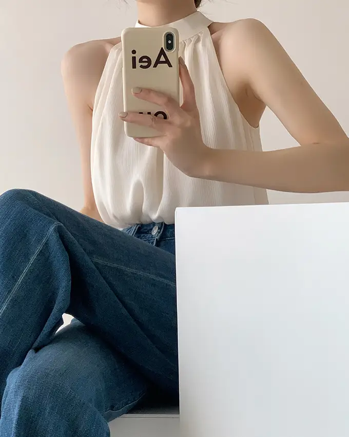 Summer Halter Neck Camisole Chiffon Sleeveless Vest — feature 27