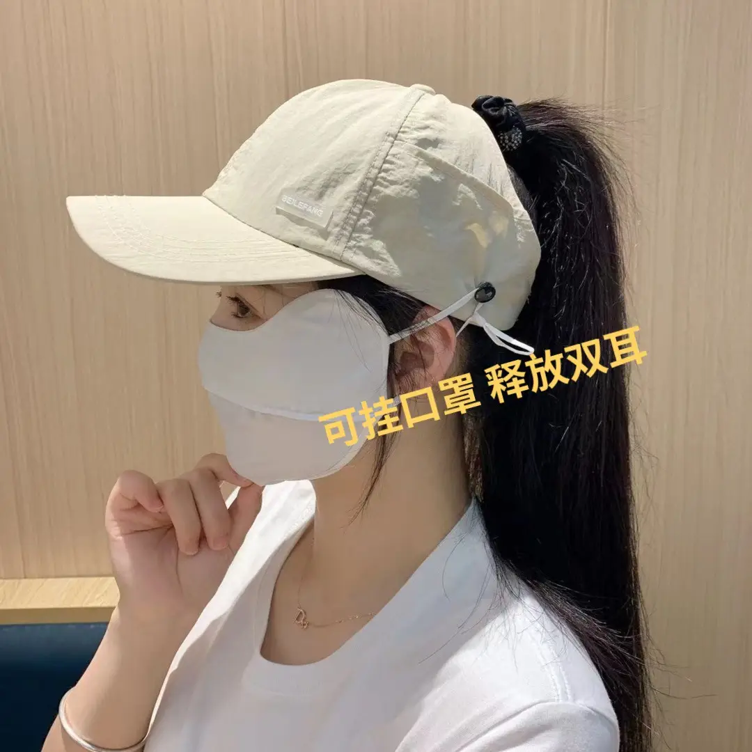 Black Waterproof Sports Cap for Women Summer - Image 3