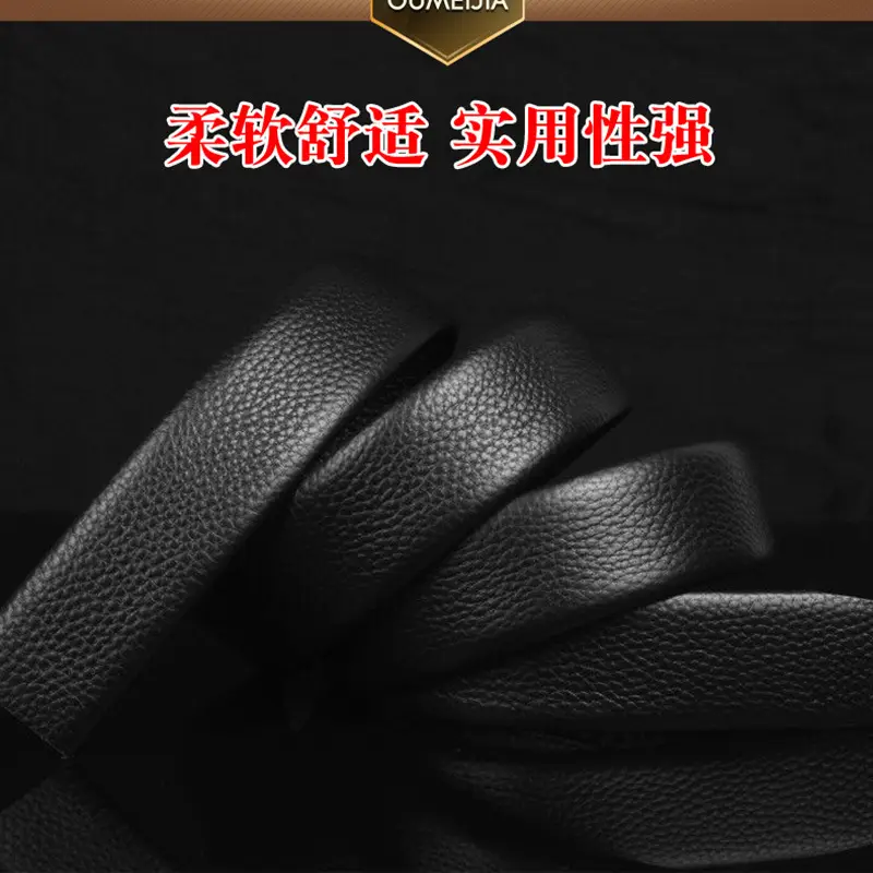 Men's Genuine Leather Belt Automatic Buckle Wholesale Business - Image 6