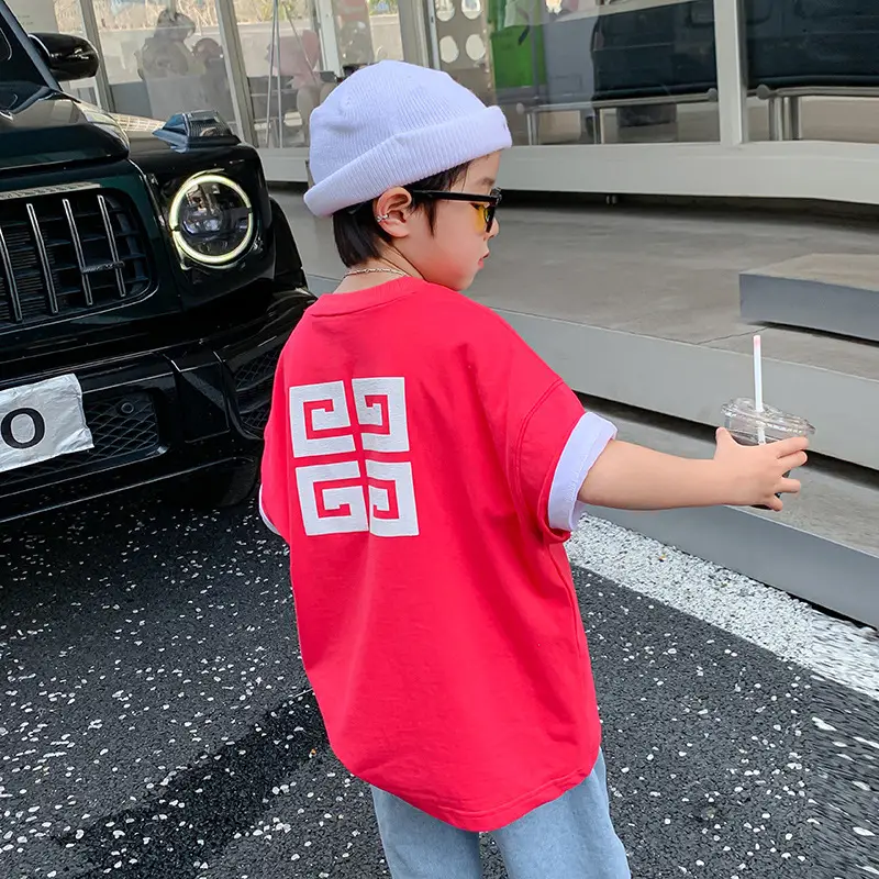 Trendy Boys Cotton T-Shirt Medium Large Summer 2025 - Image 3