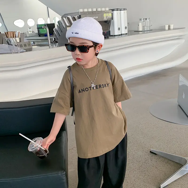 Trendy Boys Cotton T-Shirt Medium Large Summer 2025 - Image 5