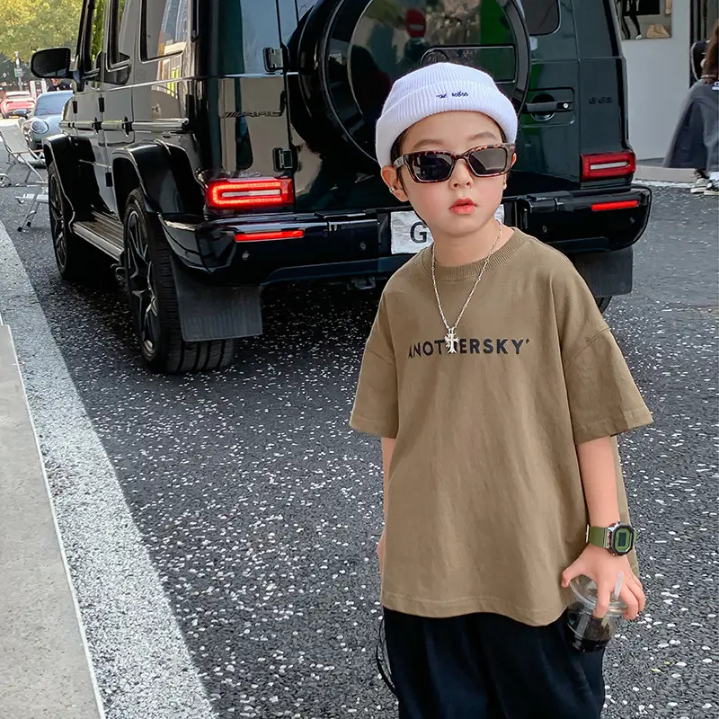 Trendy Boys Cotton T-Shirt Medium Large Summer 2025 - Image 2