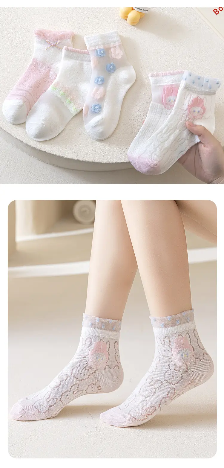 Children's Light Princess Cotton Socks Summer Thin — feature 9