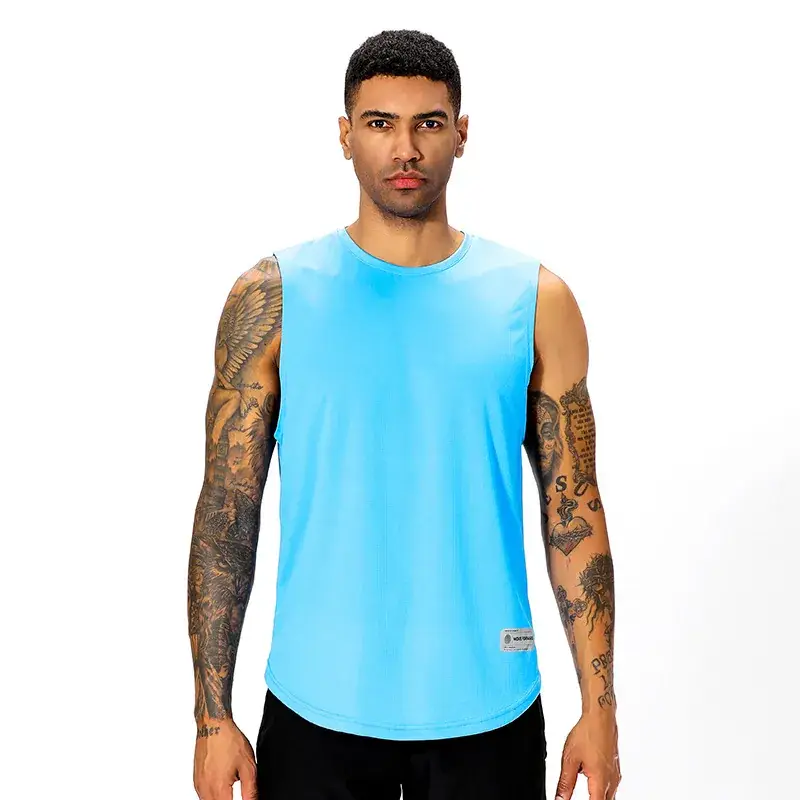 Men's Teal Sleeveless Vest & Shorts Set
