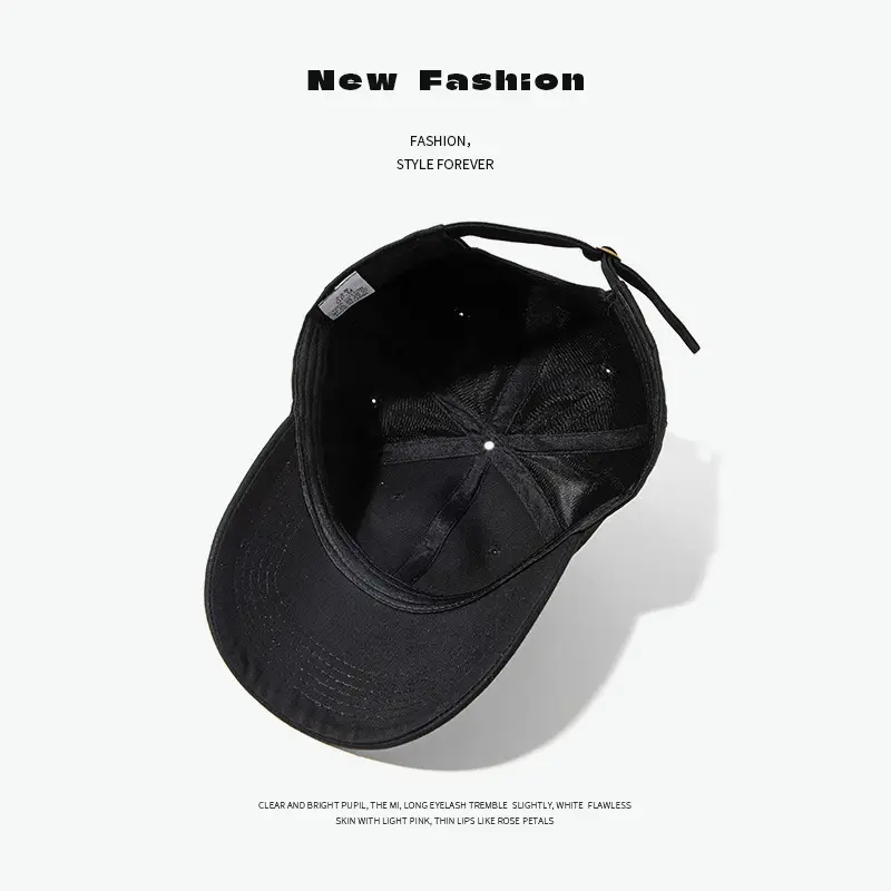 Sunday Lettered Canvas Cap Extra Large Navy - Image 12